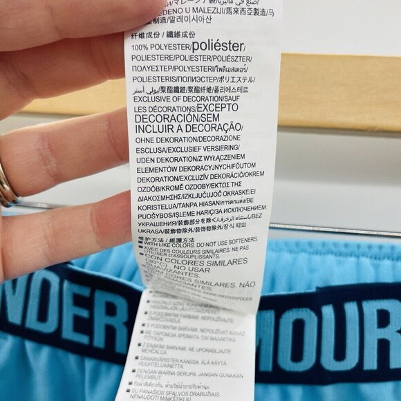 Under Armour Heat Gear Womens Size XS Play Up 2.0 Performance Shorts Blue 2388 - Picture 6 of 8